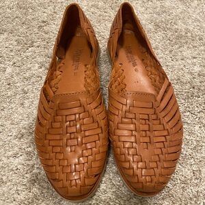 Bear Paw Huarache Woven Flats Leather 9